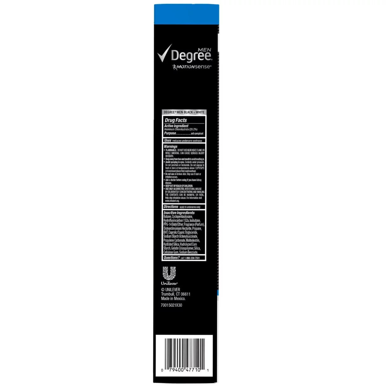 Degree Men's Antiperspirant Deodorant Dry Spray, UltraClear Black+White, Fresh Scent, 72-Hour Stain-Free Protection, 4.8 oz (3 Pack)