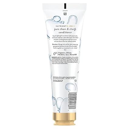 Pantene Pro-V Nutrient Blends Pure Clean & Clarify Conditioner, Silicone and Fragrance Free, 8 fl oz