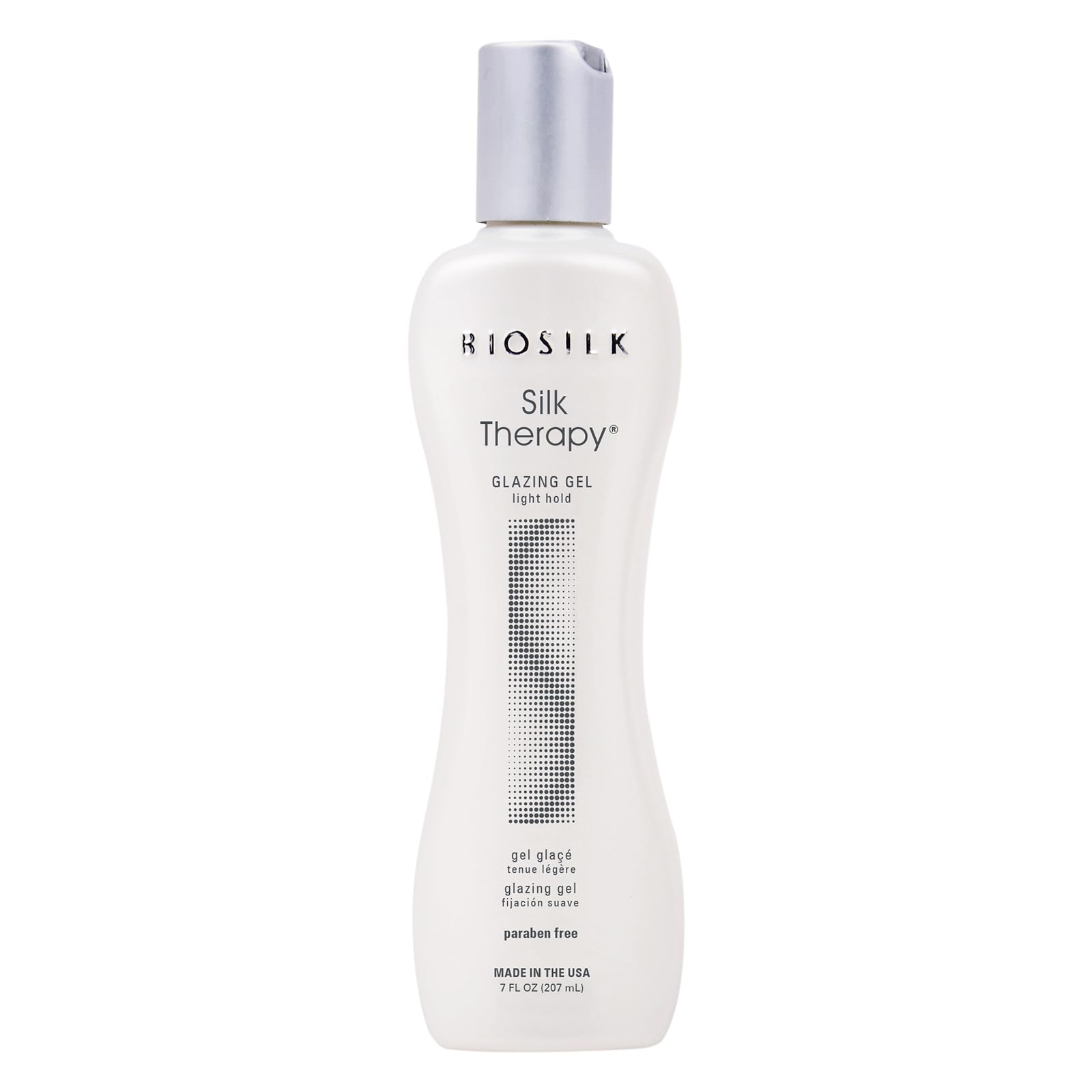 BioSilk Silk Therapy Glazing Gel - Light Hold Styling Gel for Shine Without Stickiness (7 Oz)
