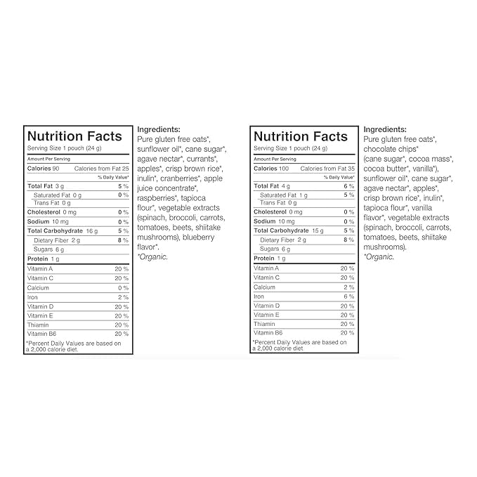 Generic Made-Good Granola Minis, 12 Bags Chocolate Chip and 12 Bags Mixed Berry Granola Minis; 0.85 oz, 24-count