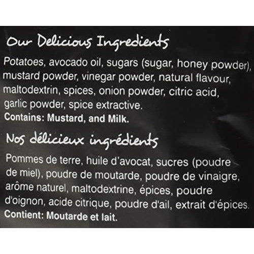 HARDBITE Honey Dijon Avocado Oil Potato Chips, 128 GR