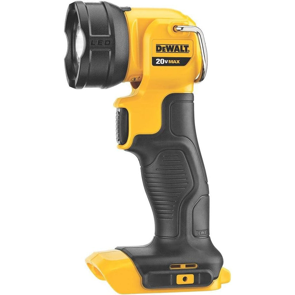 DEWALT 20V MAX LED Work Light (DCL040) - Bright 110 Lumen, Pivoting Head, Hands-Free