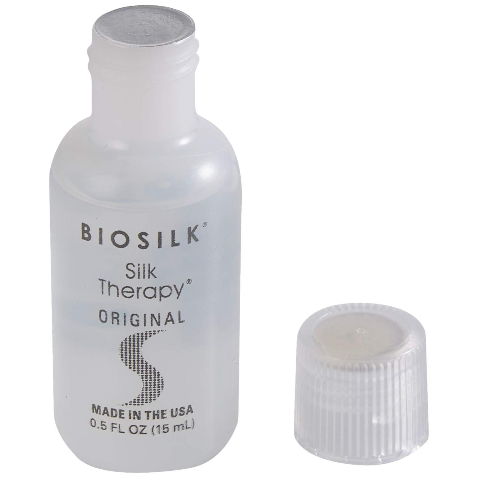 BioSilk Silk Therapy Original Leave-In Treatment - Shine & Smoothing Serum (0.5 fl oz Trial/Travel Size)