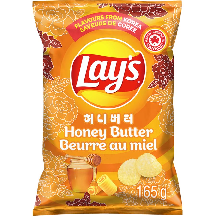 Irresistible Lay's Honey Butter Chips: Sweet & Savory Crunch (5.8 oz Bag)