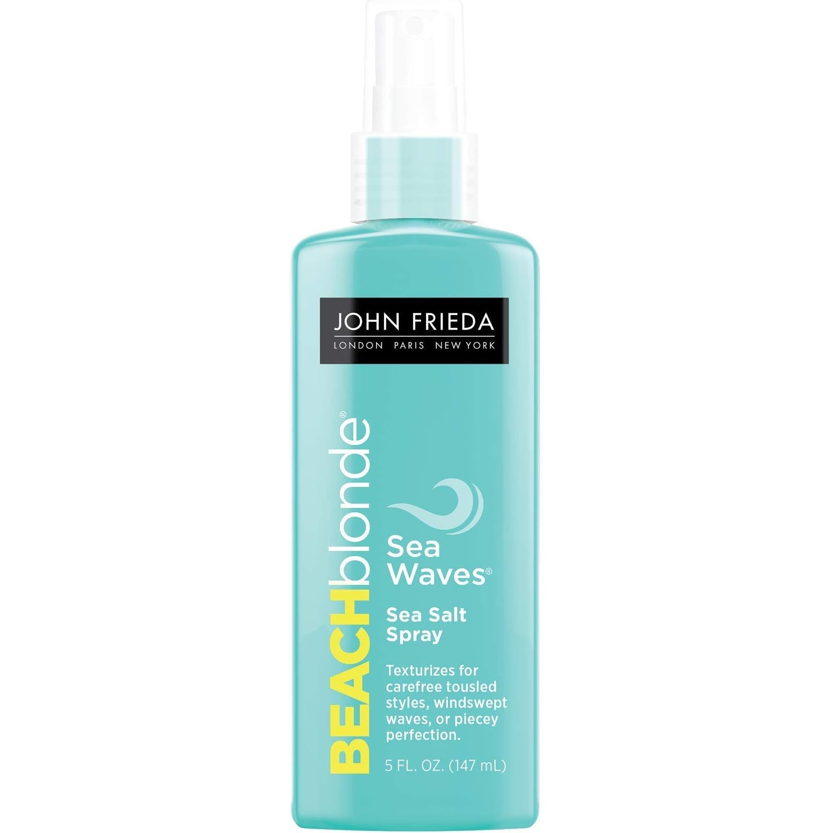 John Frieda Beach Blonde Sea Salt Spray (5oz) - Tousled Waves, Texturizing Volume, Silicone-Free