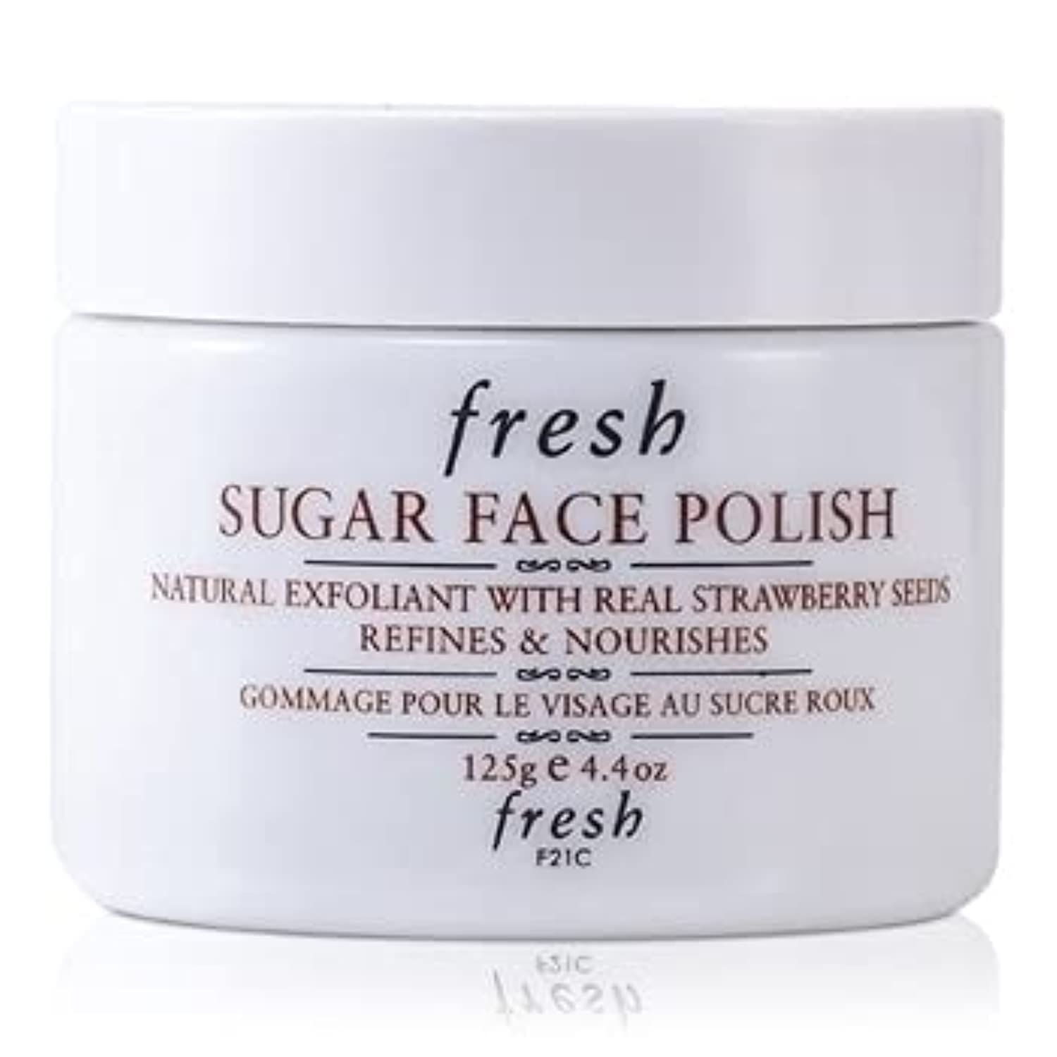 Fresh Sugar Face Polish Exfoliator (4.4 oz) – 2-in-1 Scrub & Mask for Instantly Smooth, Radiant Skin