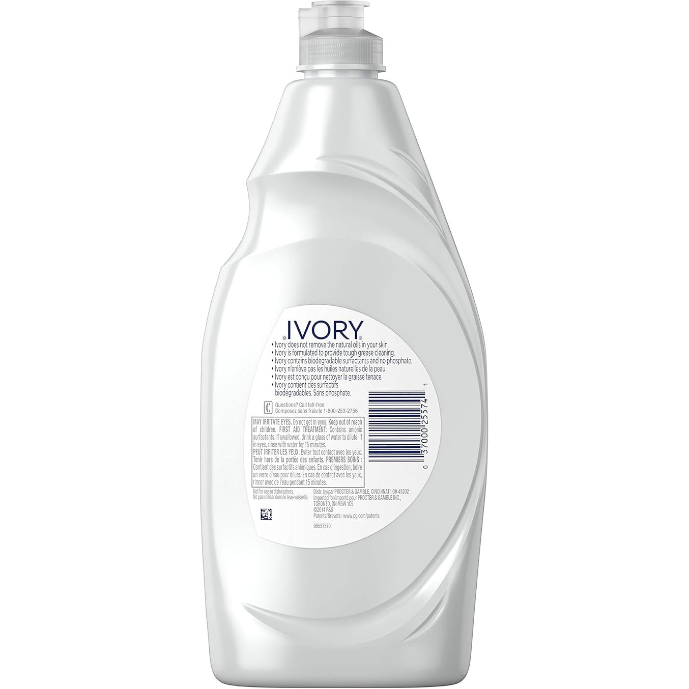 Ivory Dish Soap, Original Clean Scent (3 Pack, 24 fl oz Bottles) - Gentle on Hands, Tough on Grease