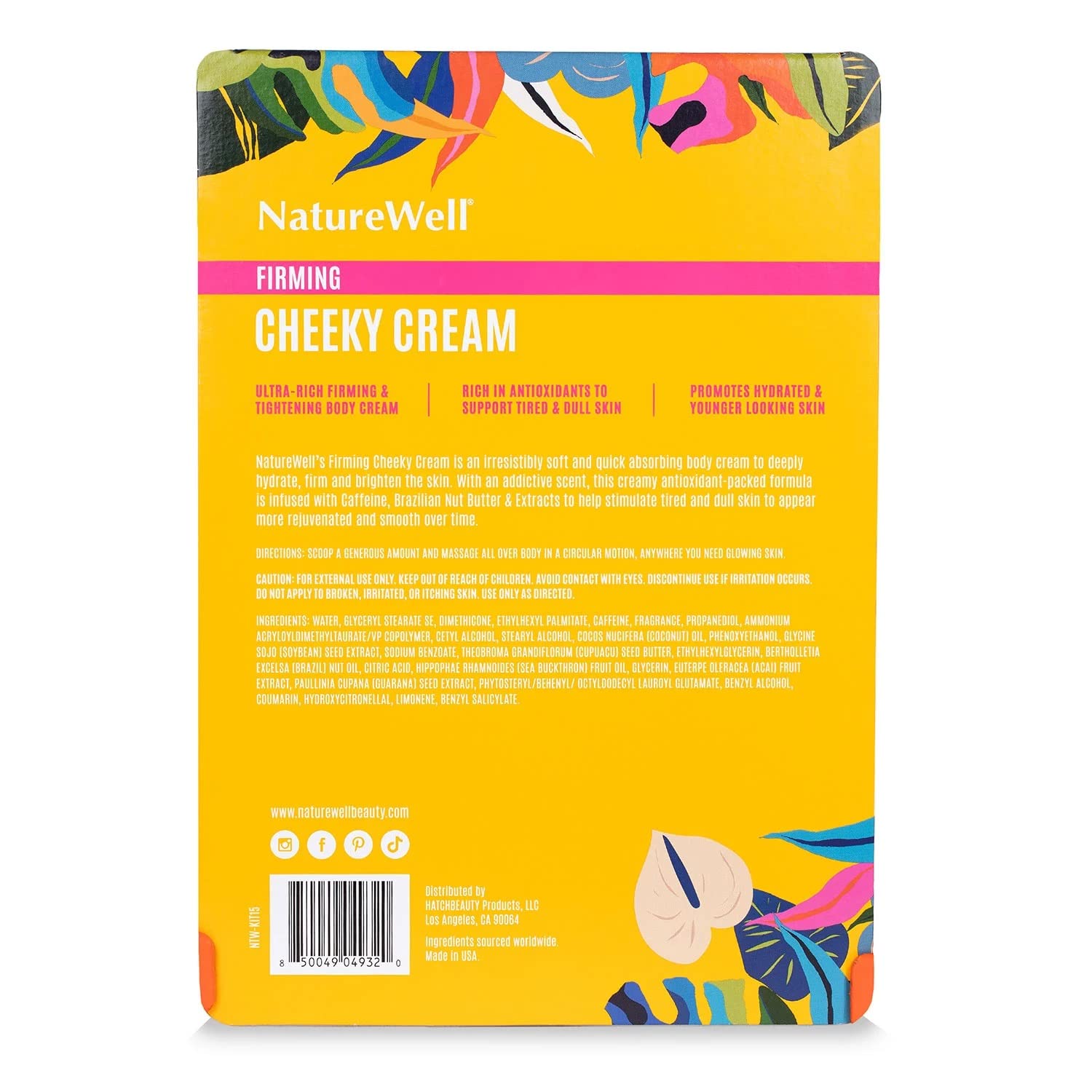 Unveil Smoother, Firmer Skin: NatureWell Firming Cheeky Cream - Antioxidant Rich, 2-Pack (10oz Each)