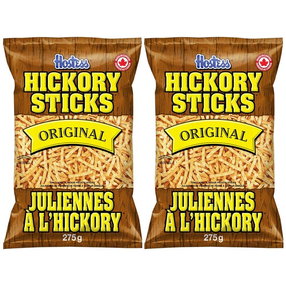 Hostess Hickory Sticks: Smoky & Crunchy Potato Stick Snacks (9.7oz, 2-Pack)
