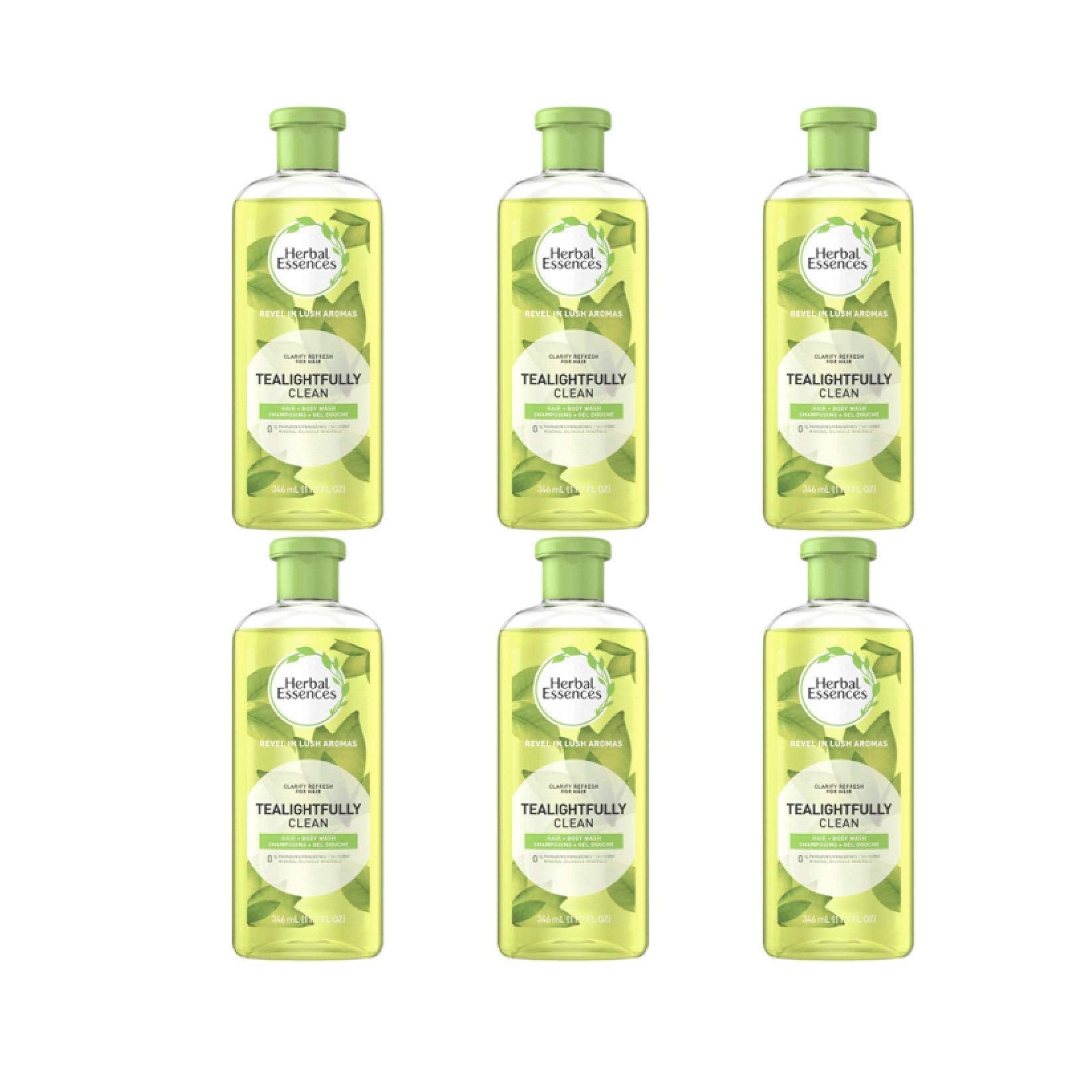 Herbal Essences Tea-Lightfully Clean Refreshing Shampoo 10.1 FL OZ (Pack of 6)