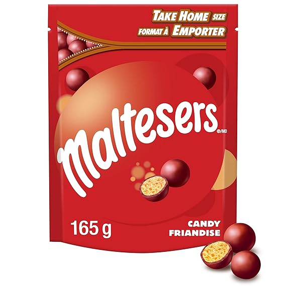 Maltesers Chocolate Malt Balls (5.8 oz Pouch) - Crispy, Light & Delicious Milk Chocolate Treat