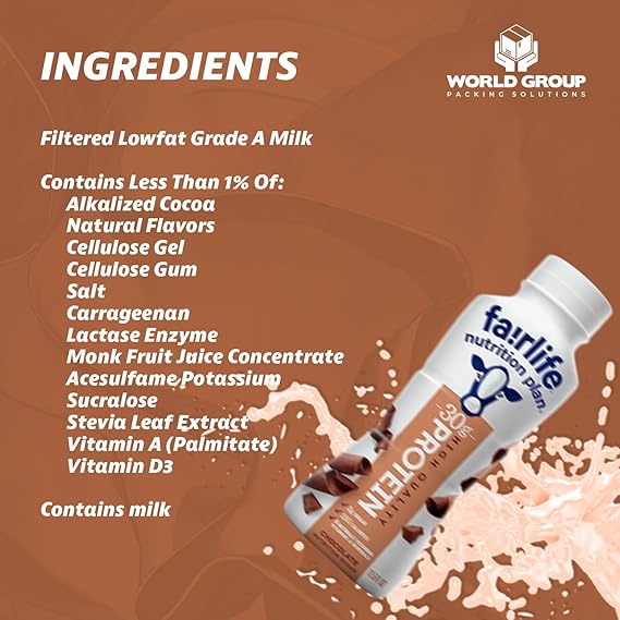 Fairlife Chocolate Protein Shake, 18 Pack: 30g Protein, Low Sugar - Fuel Energy & Muscle Recovery