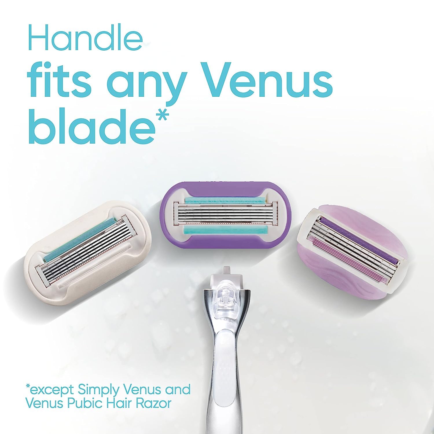 Gillette Venus Deluxe Smooth Platinum: Lasting Silkiness, Metal Handle Grip (1 Razor, 2 Refills)