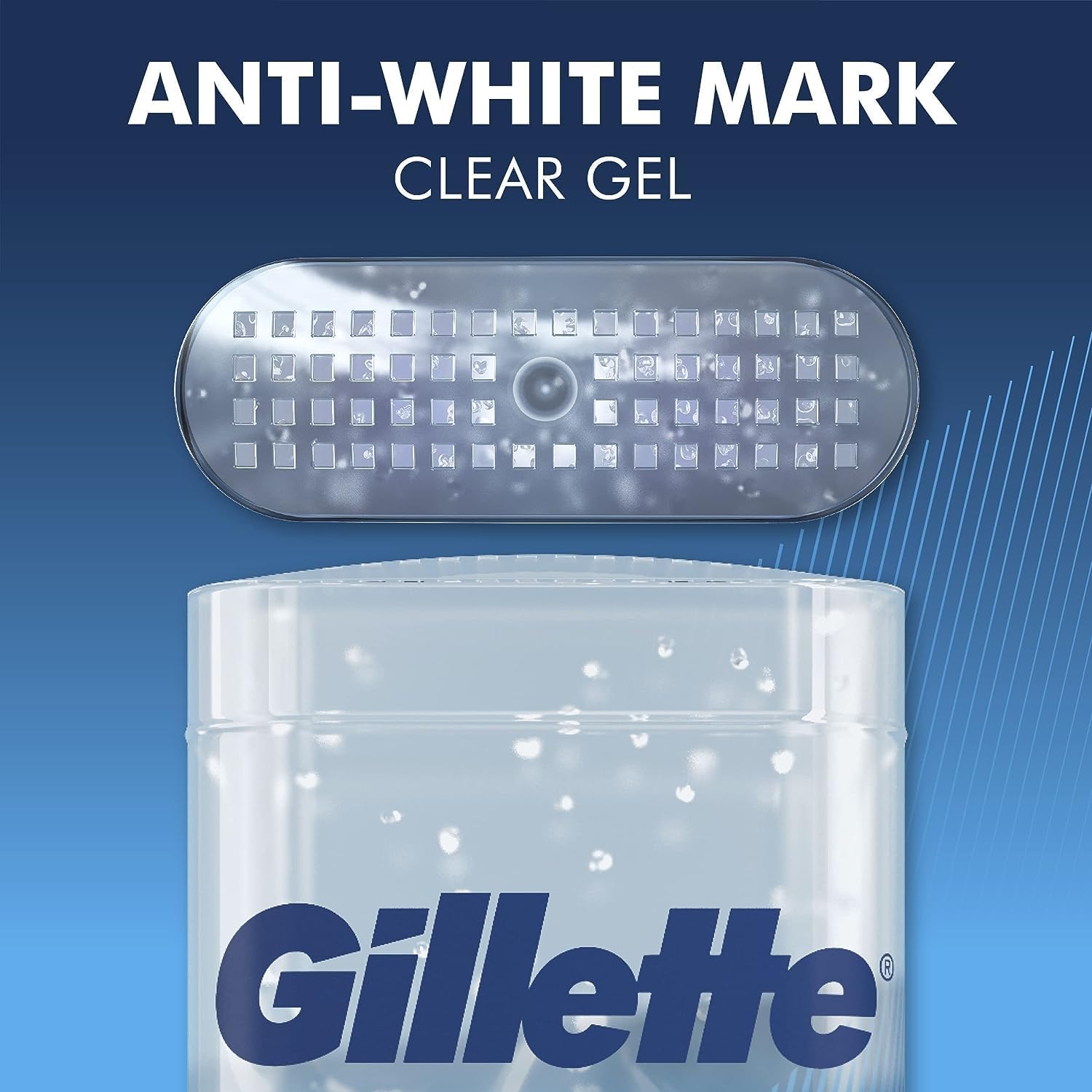 Gillette Cool Wave Clear Gel Antiperspirant Deodorant for Men (3.8 oz, 5 Pack) – 72-Hr Sweat Protection, No White Marks, Dri-Tech