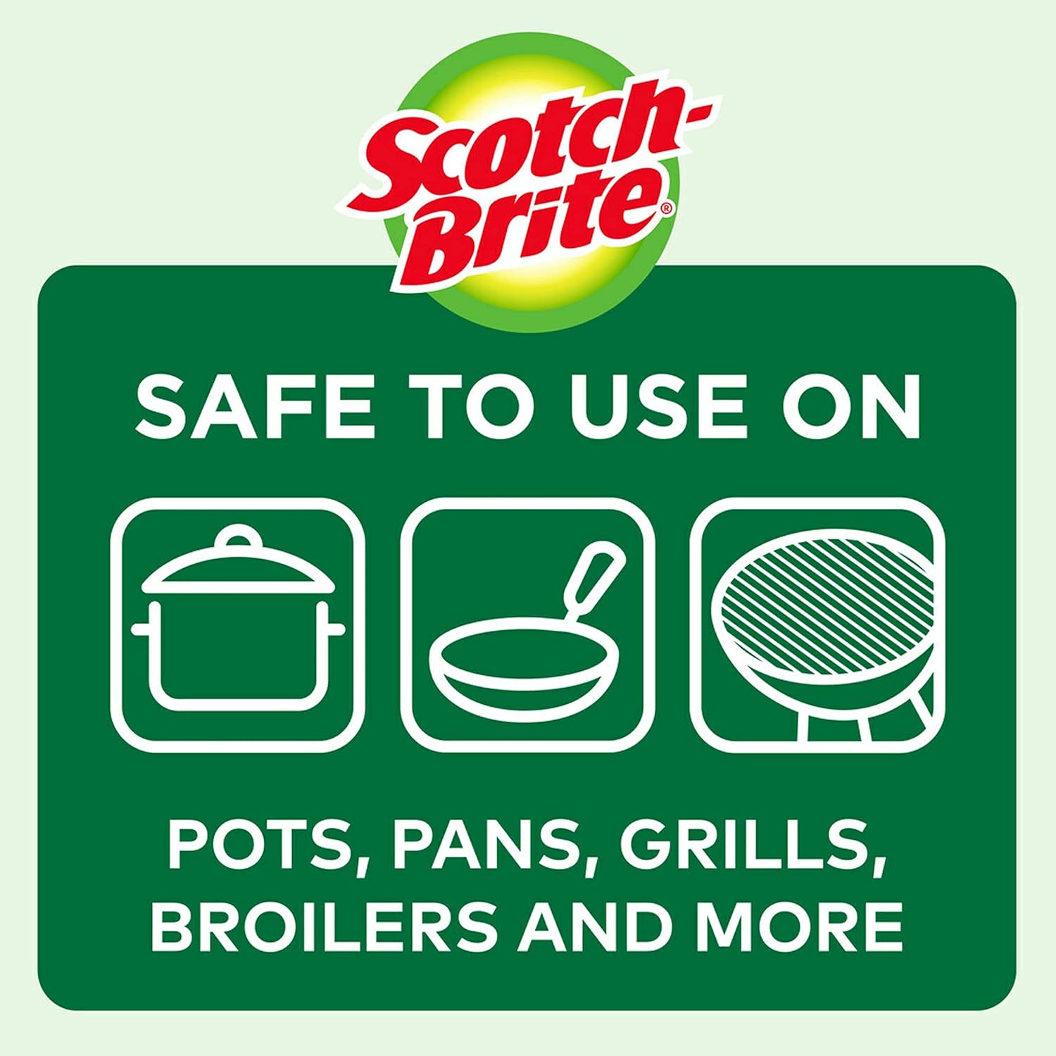 Scotch-Brite 2X Larger Stainless Steel Scrubbers (16 Pack Club Size) – Heavy-Duty, Rust-Proof, Cuts Grease & Grime!