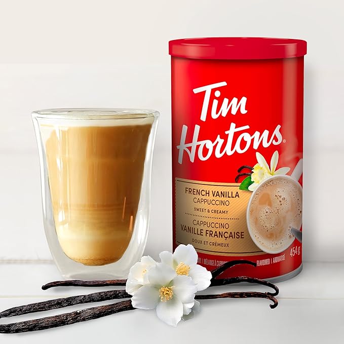 Tim Horton's Instant Cappuccino, French Vanilla, 16 Ounce