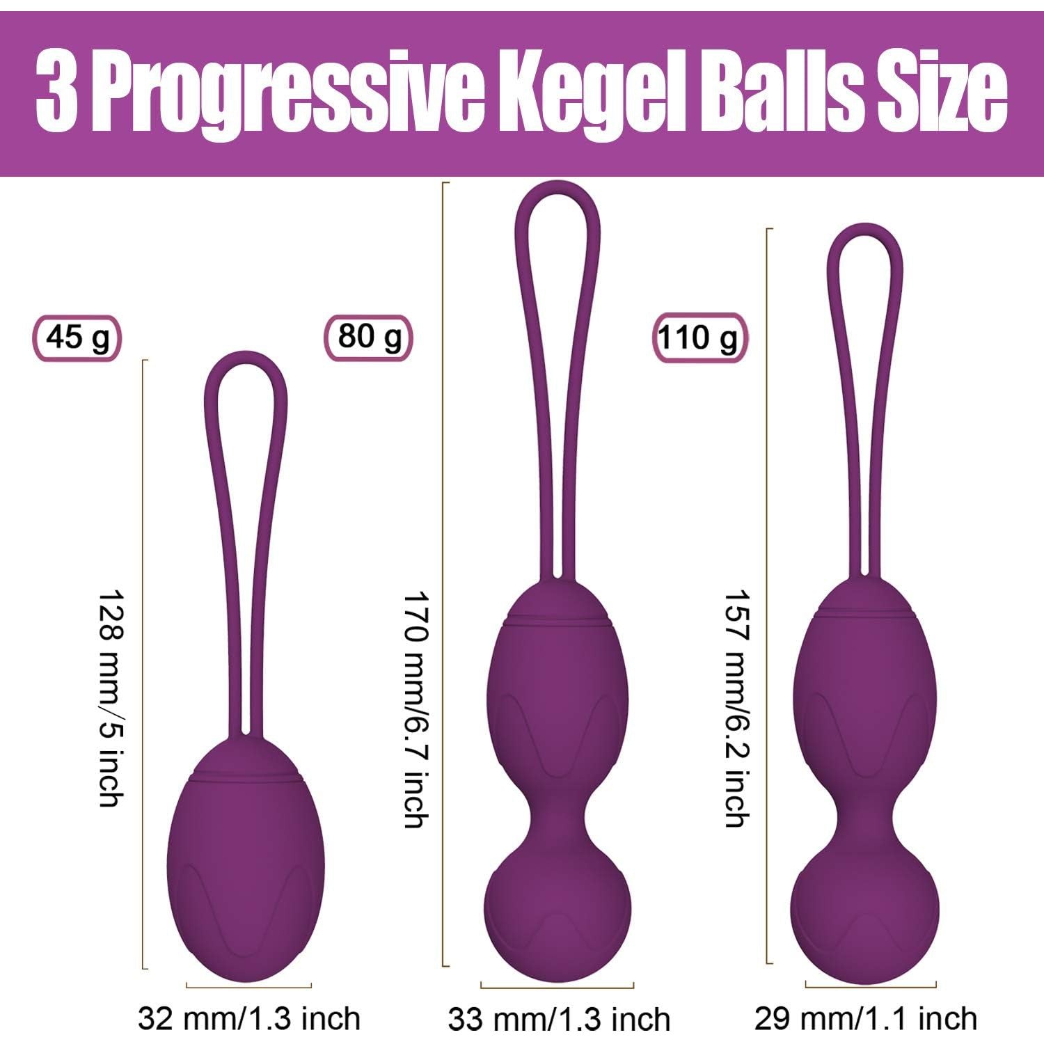 Reclaim Your Confidence: Premium Kegel Exercise Balls for Women – Pelvic Floor Strength, Bladder Control & Enhanced Intimacy (3-Stage Set, Pink)