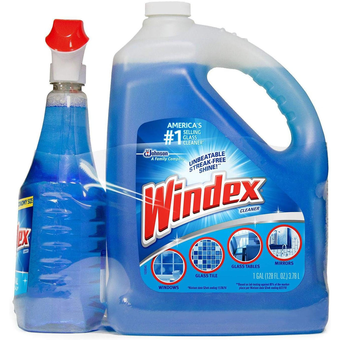 Windex Original Glass Cleaner (4-Pack, 32oz Bottles) – Streak-Free Shine for Windows, Mirrors & More! America's #1