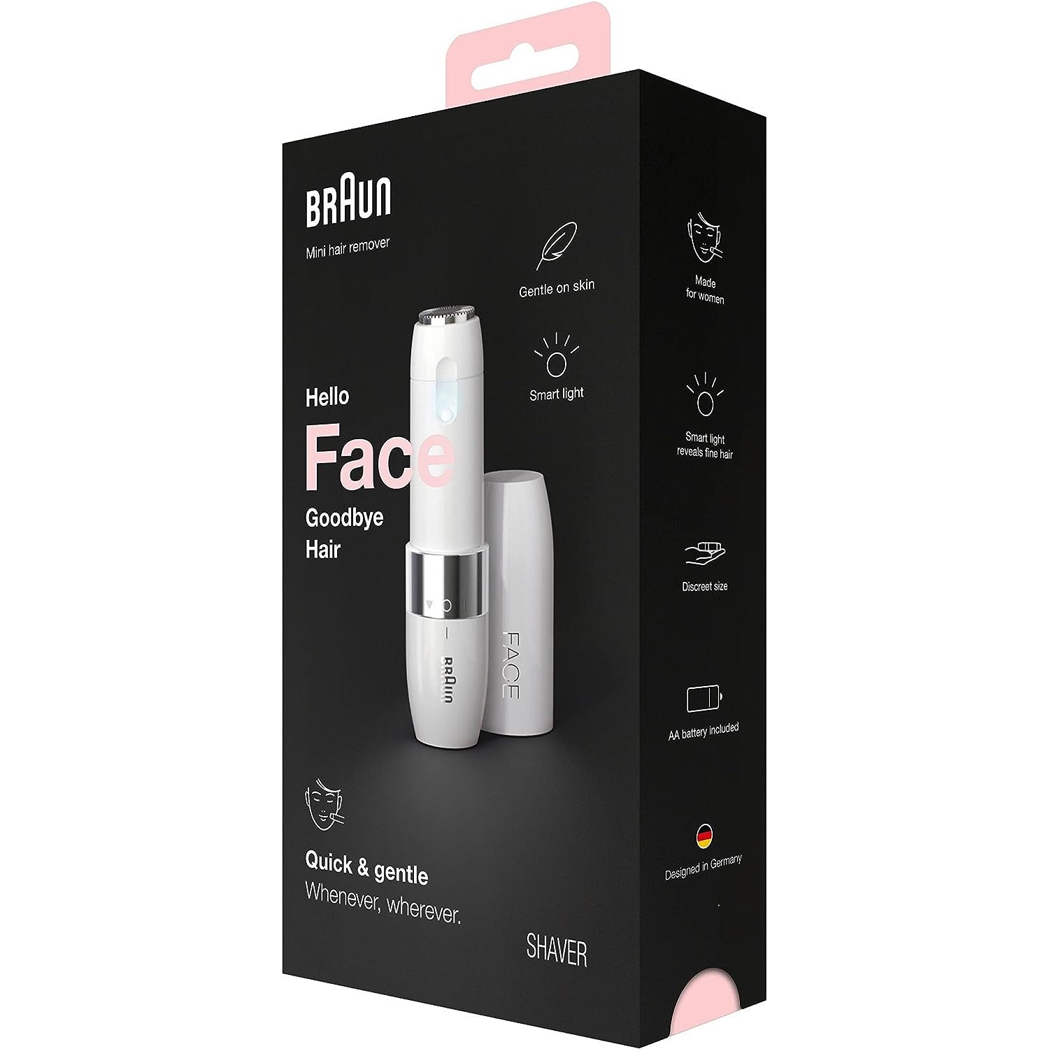 Flawless Face Instantly: Braun Mini Electric Hair Remover for Women – Gentle, Precise & Portable for Smooth Skin & Perfect Makeup