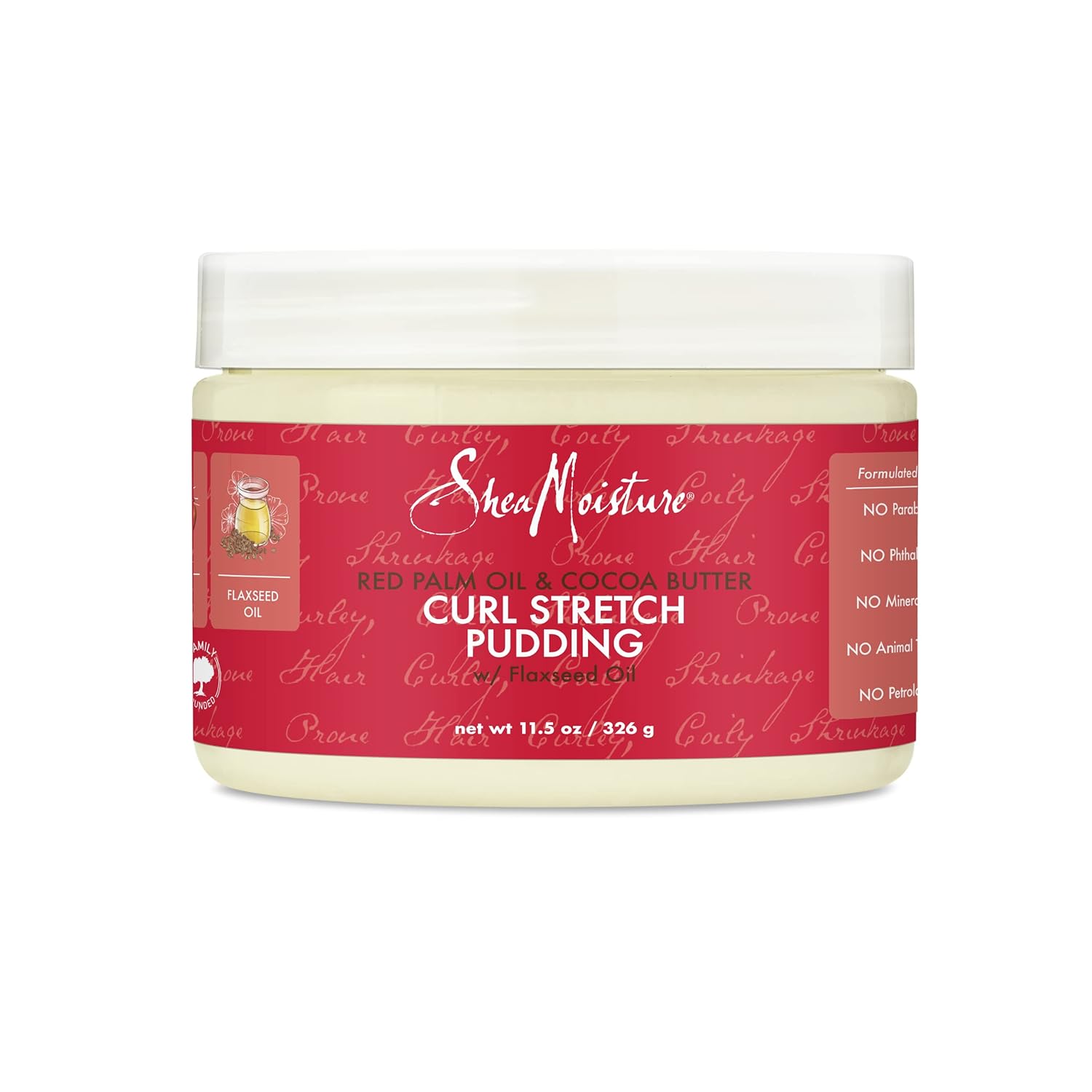 SheaMoisture Curl Stretch Pudding: Elongate Curls, Banish Frizz & Define Style (11.5 oz)