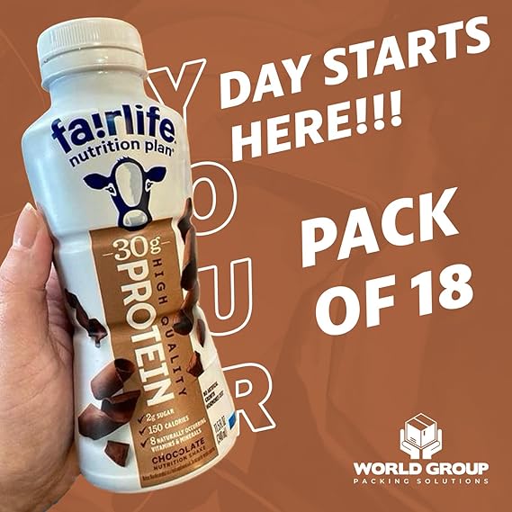 Fairlife Chocolate Protein Shake, 18 Pack: 30g Protein, Low Sugar - Fuel Energy & Muscle Recovery