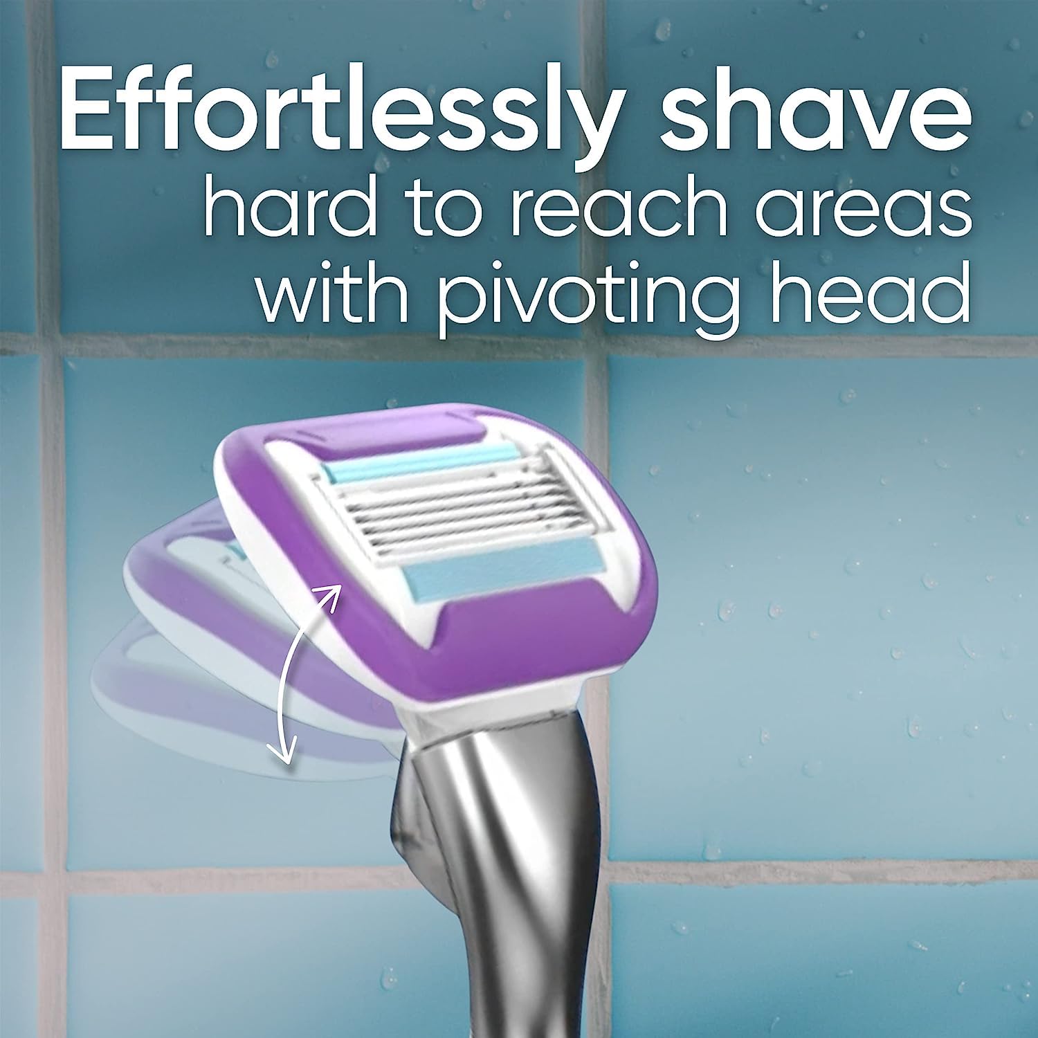 Gillette Venus Deluxe Smooth Platinum: Lasting Silkiness, Metal Handle Grip (1 Razor, 2 Refills)