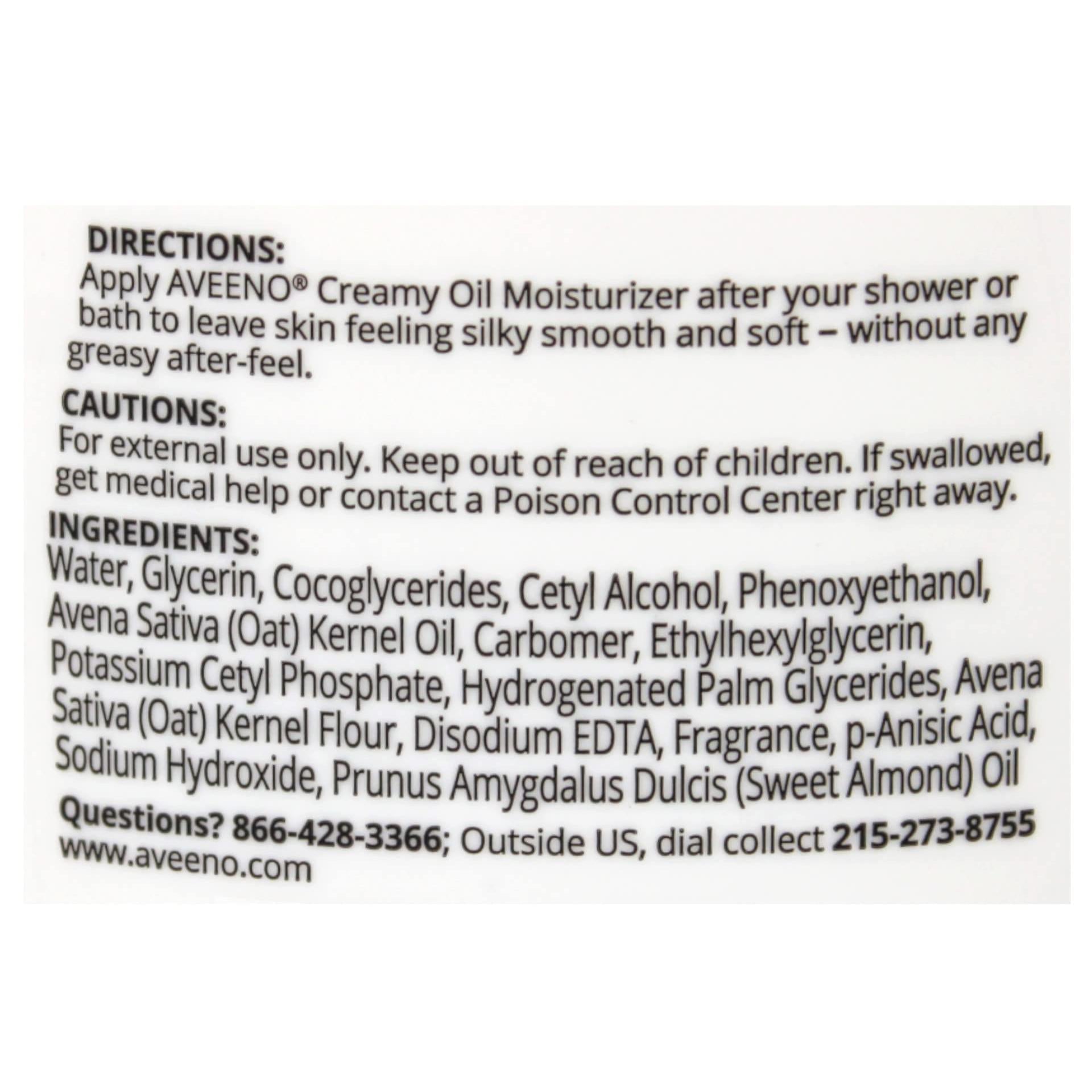 Aveeno Creamy Moisturizing Oil 12oz