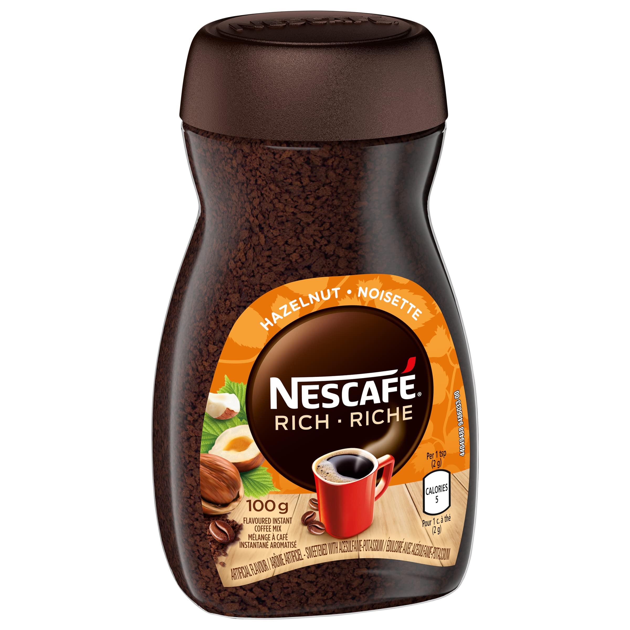 Nescafé Rich Hazelnut Instant Coffee - Smooth Flavored Brew (100g Jar)