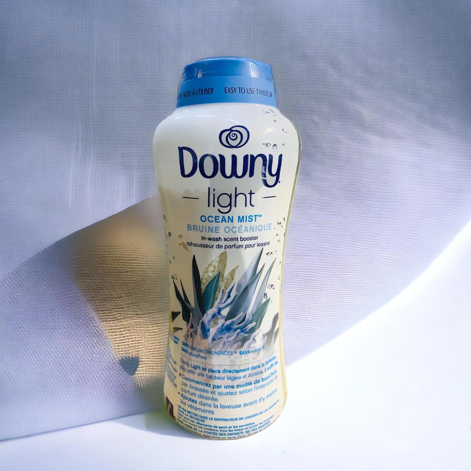 Downy Light In-Wash Scent Booster Beads (Ocean Mist, 34oz) – 4X Longer-Lasting Freshness for Laundry!