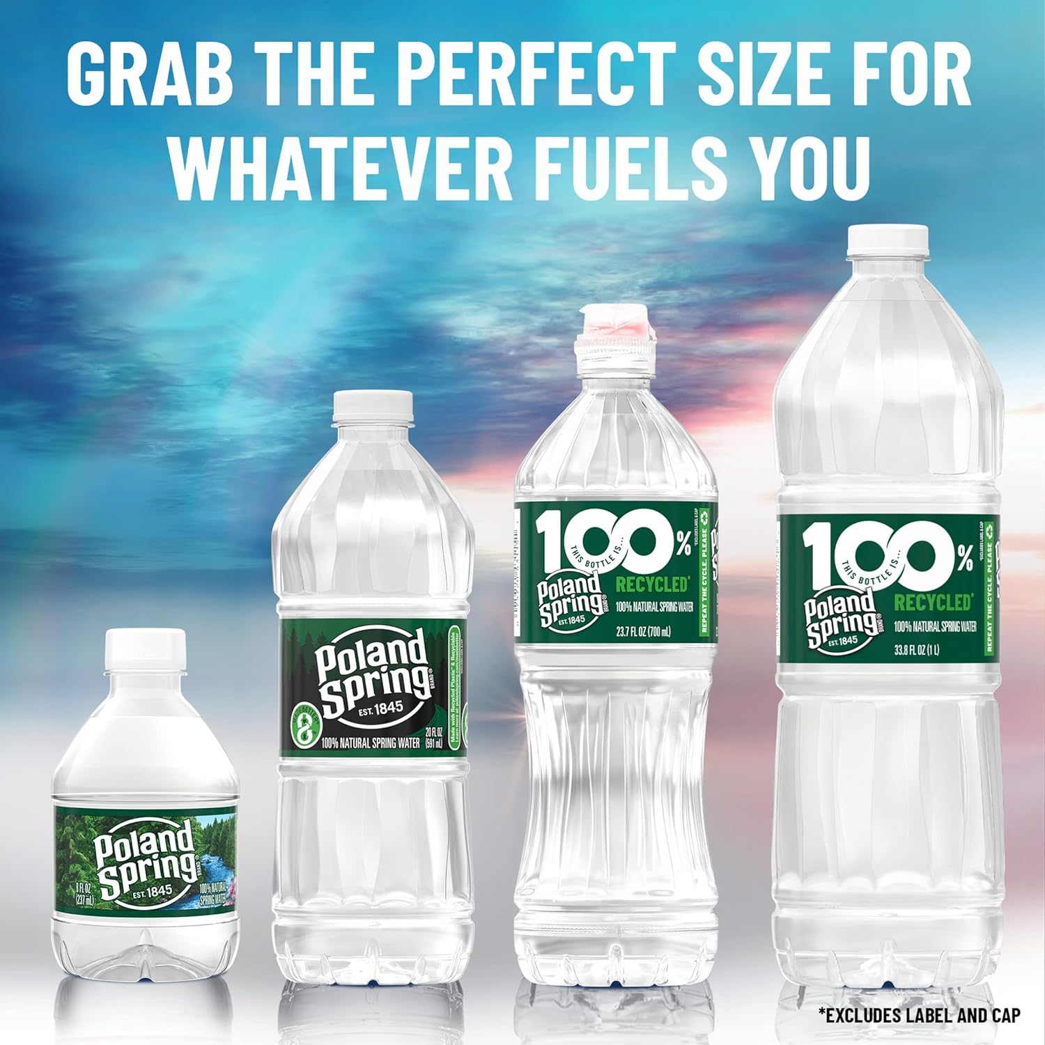 Poland Spring 100% Natural Spring Water (40 Pack, 16.9oz Bottles) – Crisp Taste, Natural Electrolytes, Everyday Hydration