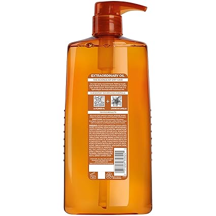L'Oréal Paris Elvive Extraordinary Oil Shampoo (28oz) - Nourishing Hydration for Dry, Dull Hair with Camellia Oil