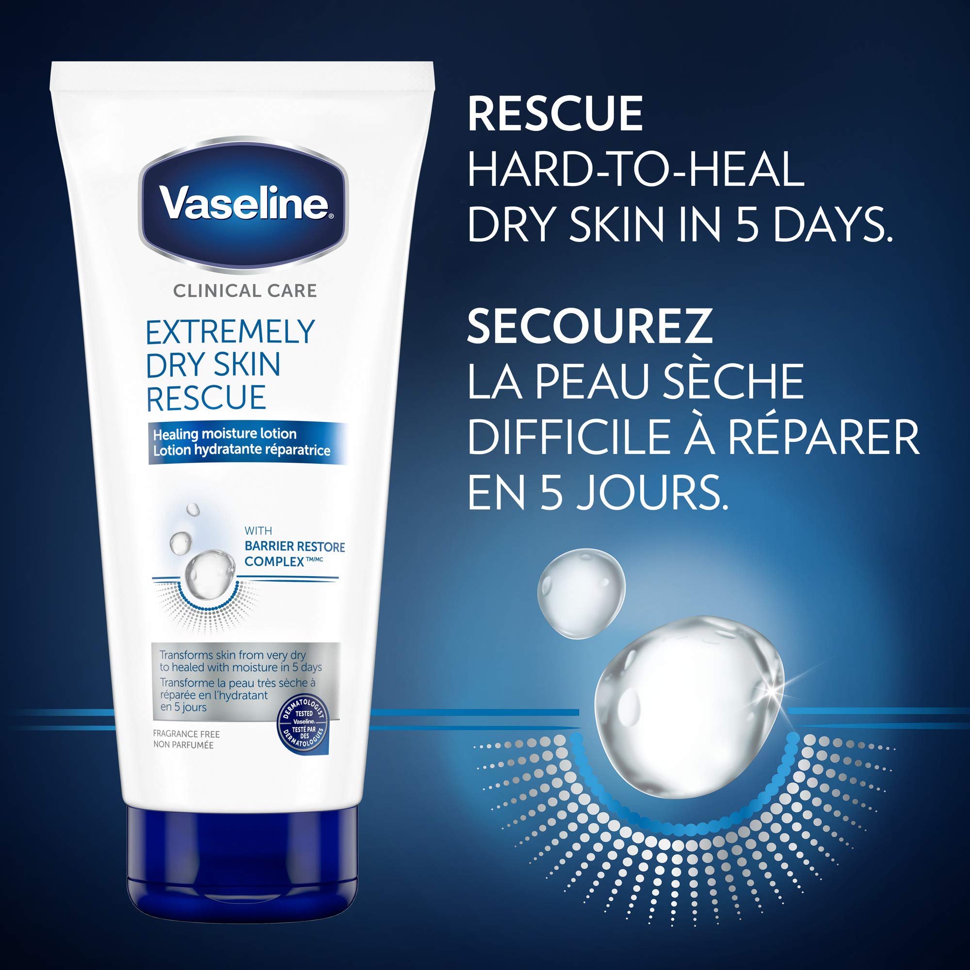 Vaseline Clinical Care Extremely Dry Skin Rescue Hand And Body Lotion Tube 6.8oz, pack of 1