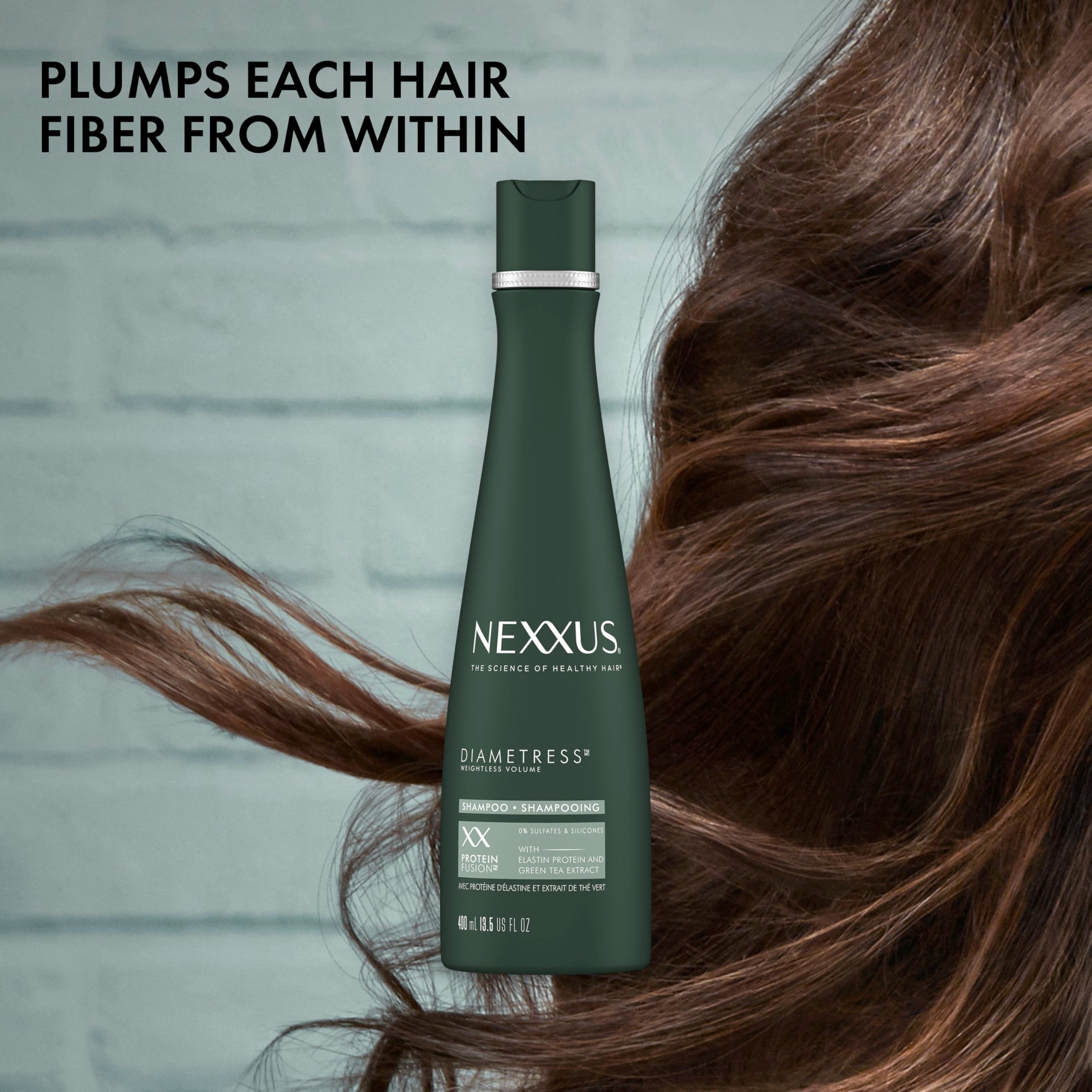 Nexxus Diametress Volume Shampoo for Fine and Flat Hair 13.5 oz
