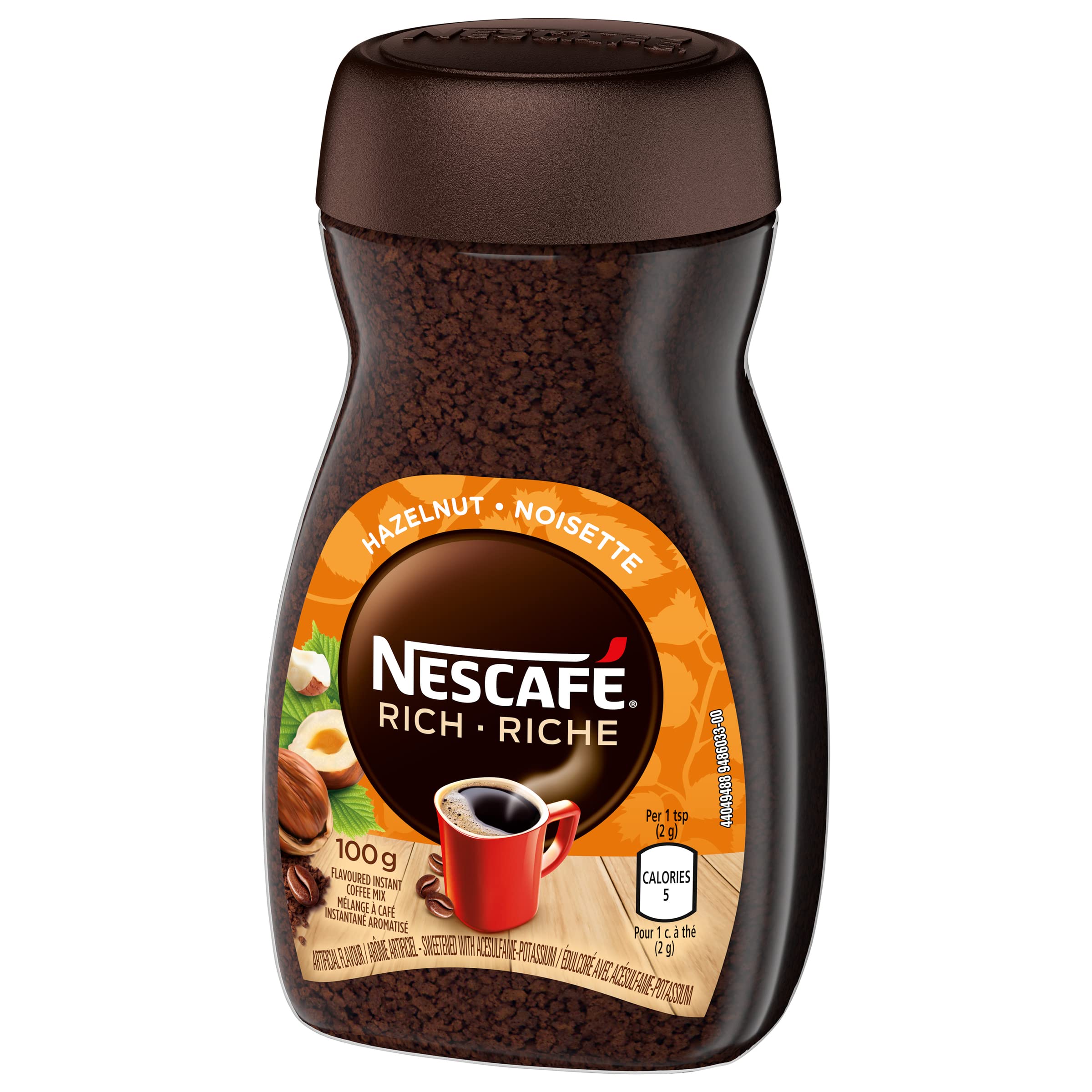 Nescafé Rich Hazelnut Instant Coffee - Smooth Flavored Brew (100g Jar)