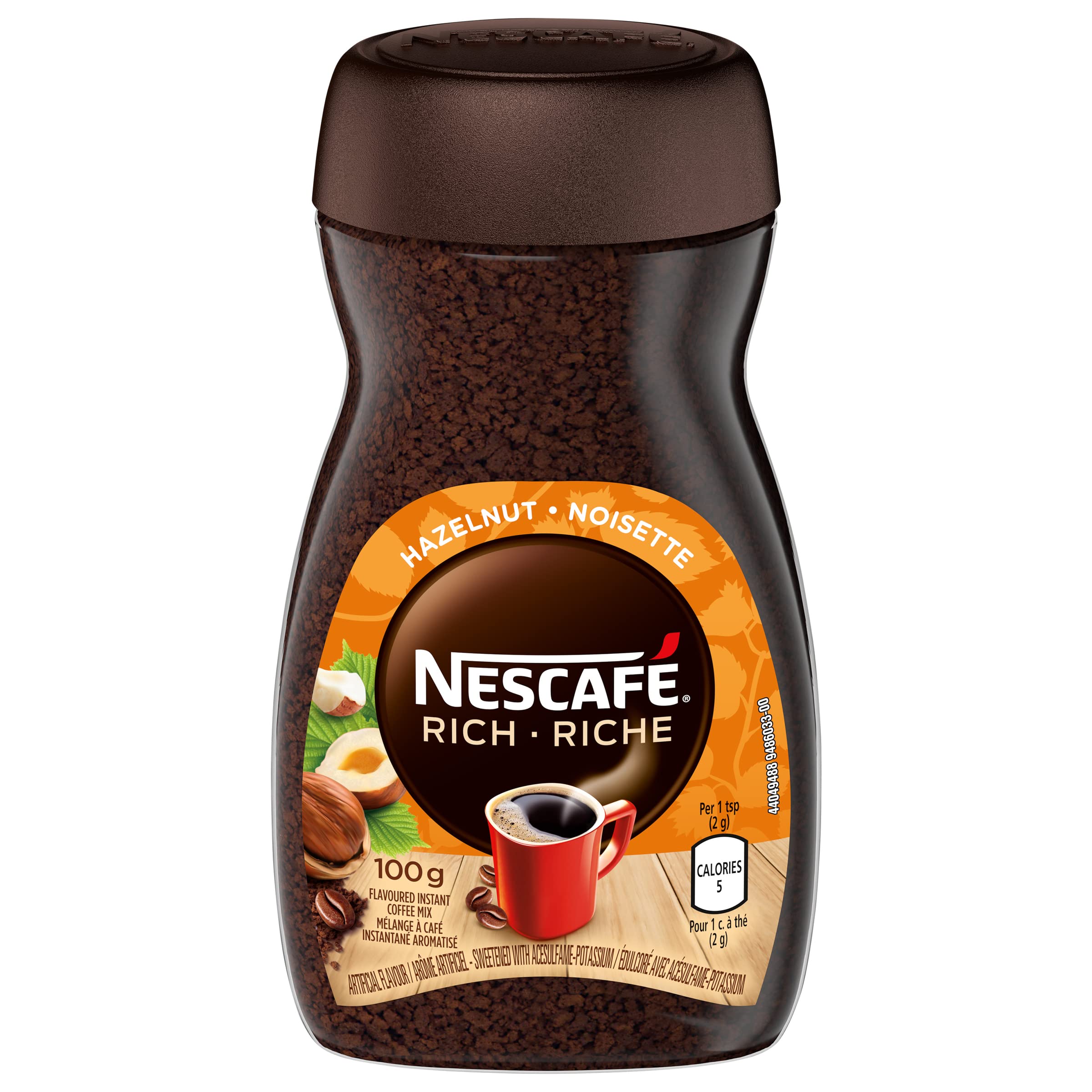 Nescafé Rich Hazelnut Instant Coffee - Smooth Flavored Brew (100g Jar)