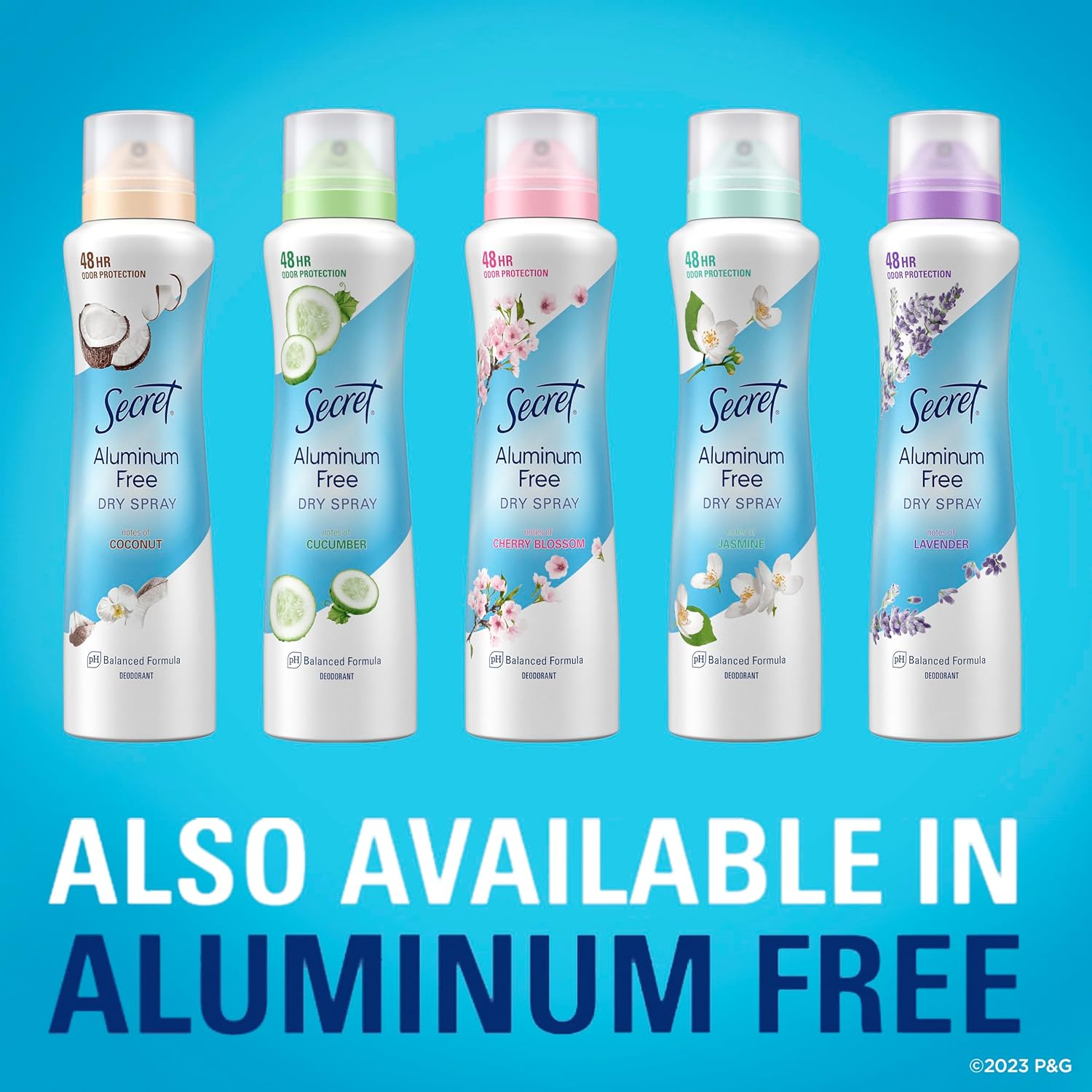 Secret Dry Spray Antiperspirant Deodorant for Women, 48Hr Protection, Vanilla, Wild Rose & Waterlily Scents, 4.1 oz (3-Pack)