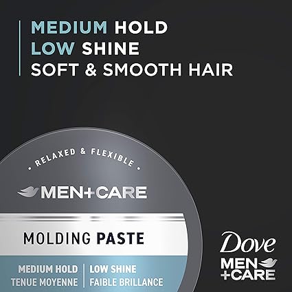Dove Men+Care Sculpting Paste (1.75oz) - Medium Hold, Matte Finish for Textured, Restyleable Hair