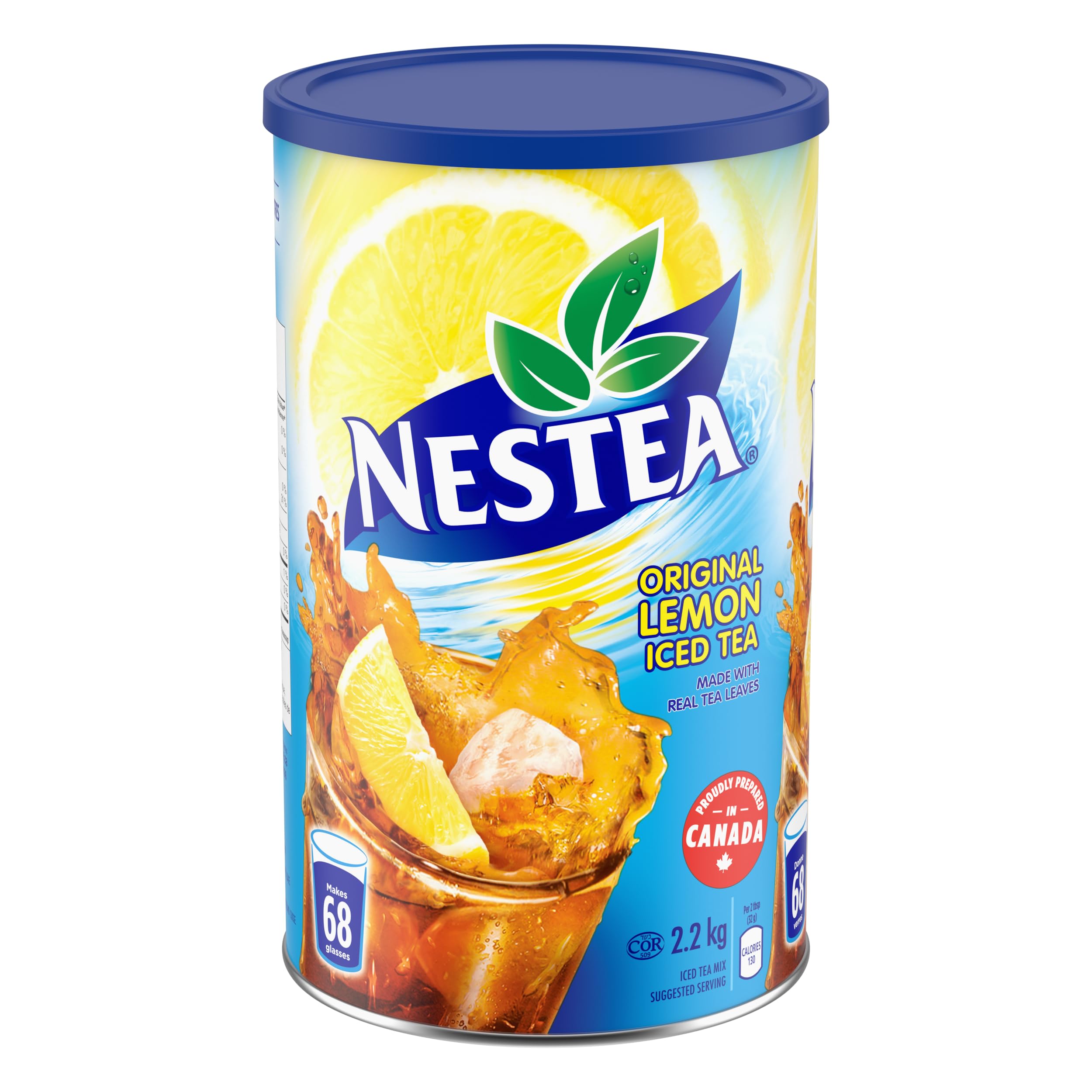 Nestea Original Canadian Lemon Iced Tea Mix Jumbo Can 2.2 Kilogram 122 Servings