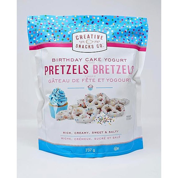Creative Snacks Co. Birthday Cake Pretzels – 26oz Party Bag! Creamy Yogurt, Sweet & Salty Crunch with Fun Confetti Sprinkles