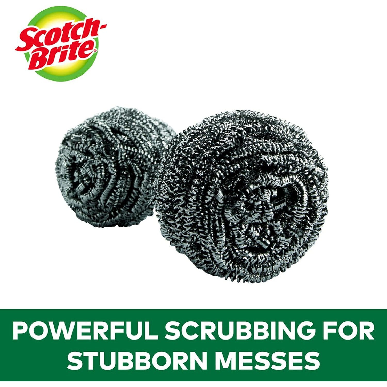 Scotch-Brite 2X Larger Stainless Steel Scrubbers (16 Pack Club Size) – Heavy-Duty, Rust-Proof, Cuts Grease & Grime!