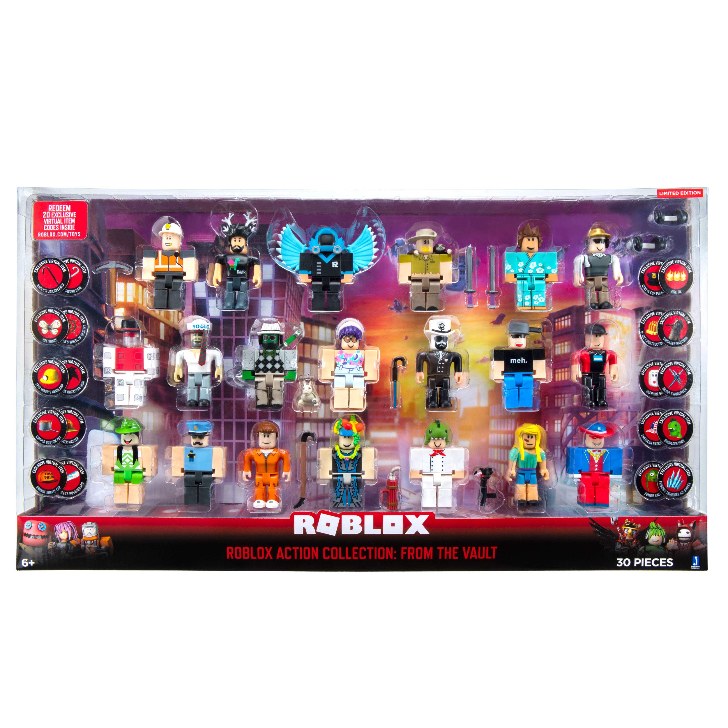 Roblox "From The Vault" 20 Figure Action Collection with Exclusive Virtual Items