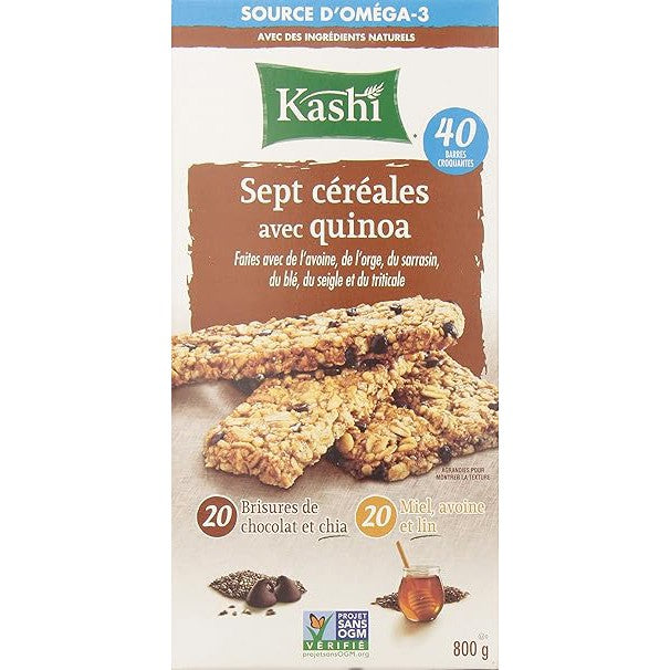 KASHI Seven Grain with Quinoa Bars, 40 Count