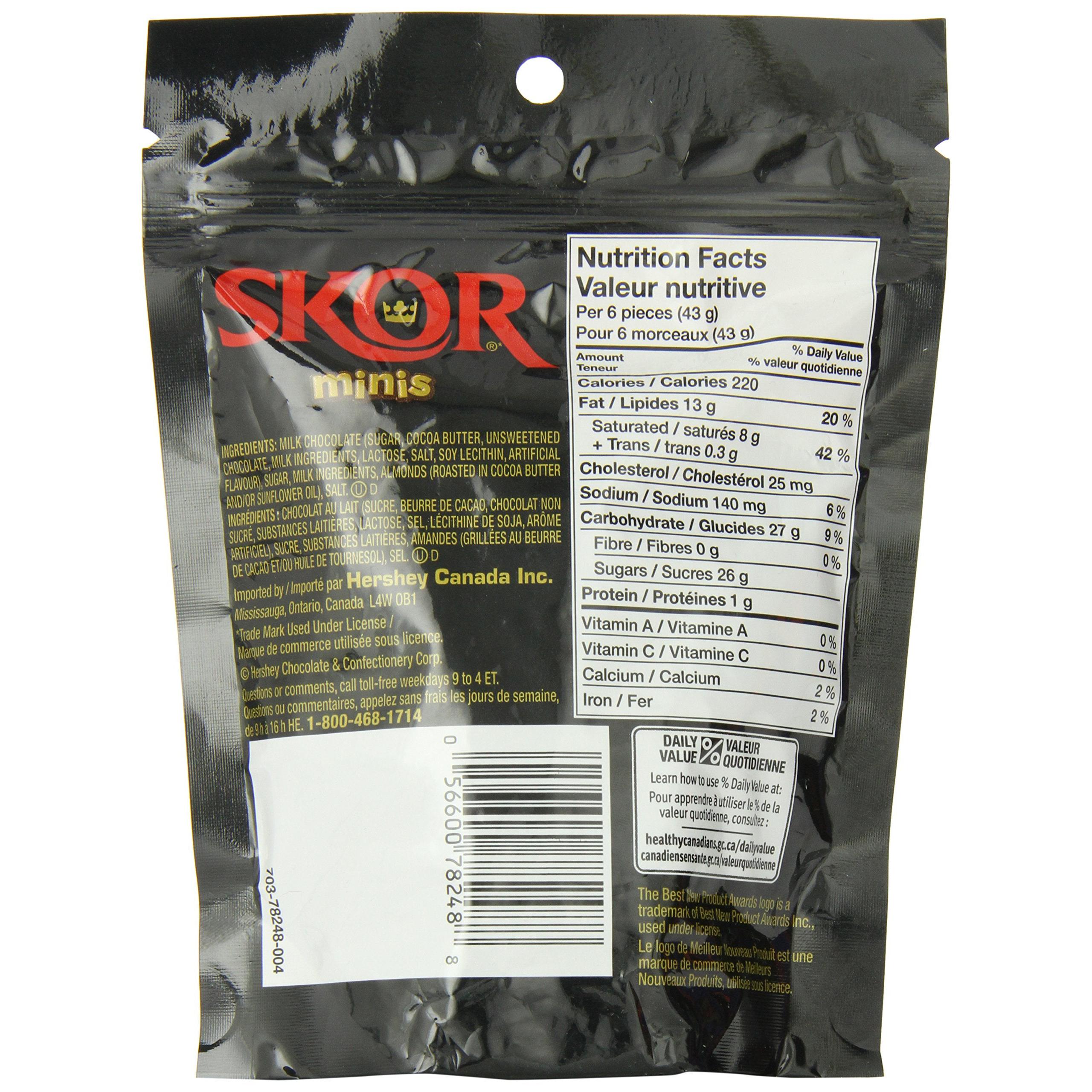 SKOR Minis: Crunchy Butter Toffee & Milk Chocolate Candy (191g Bag)