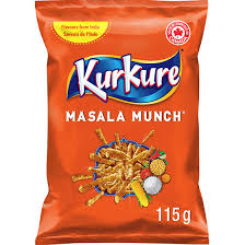 Kurkure Masala Munch 115g Chips (Pack of 4) – Spicy, Crunchy Indian Snack for USA!