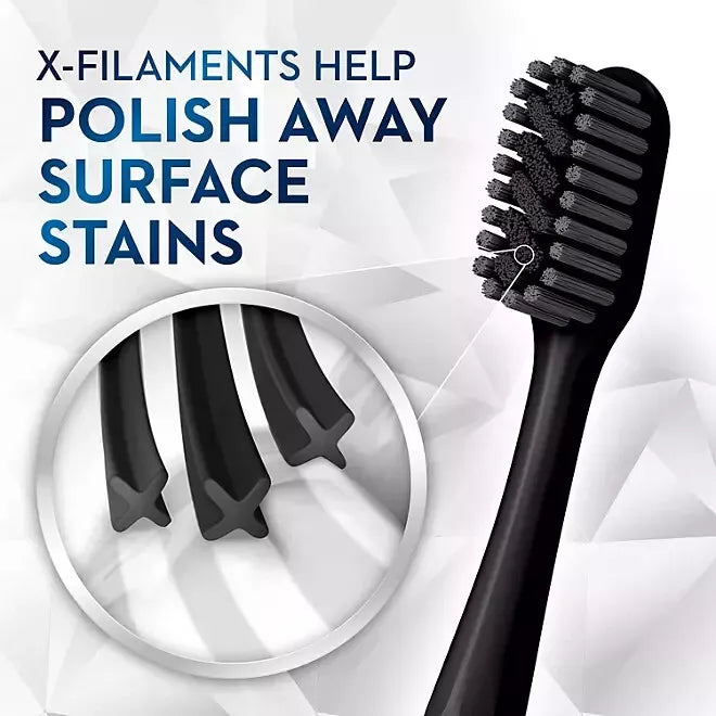 Oral-B Brilliance Whitening Toothbrush (Extra Soft, 5 Count) – X-Filaments for Plaque Removal, Whiter Teeth Day 1!